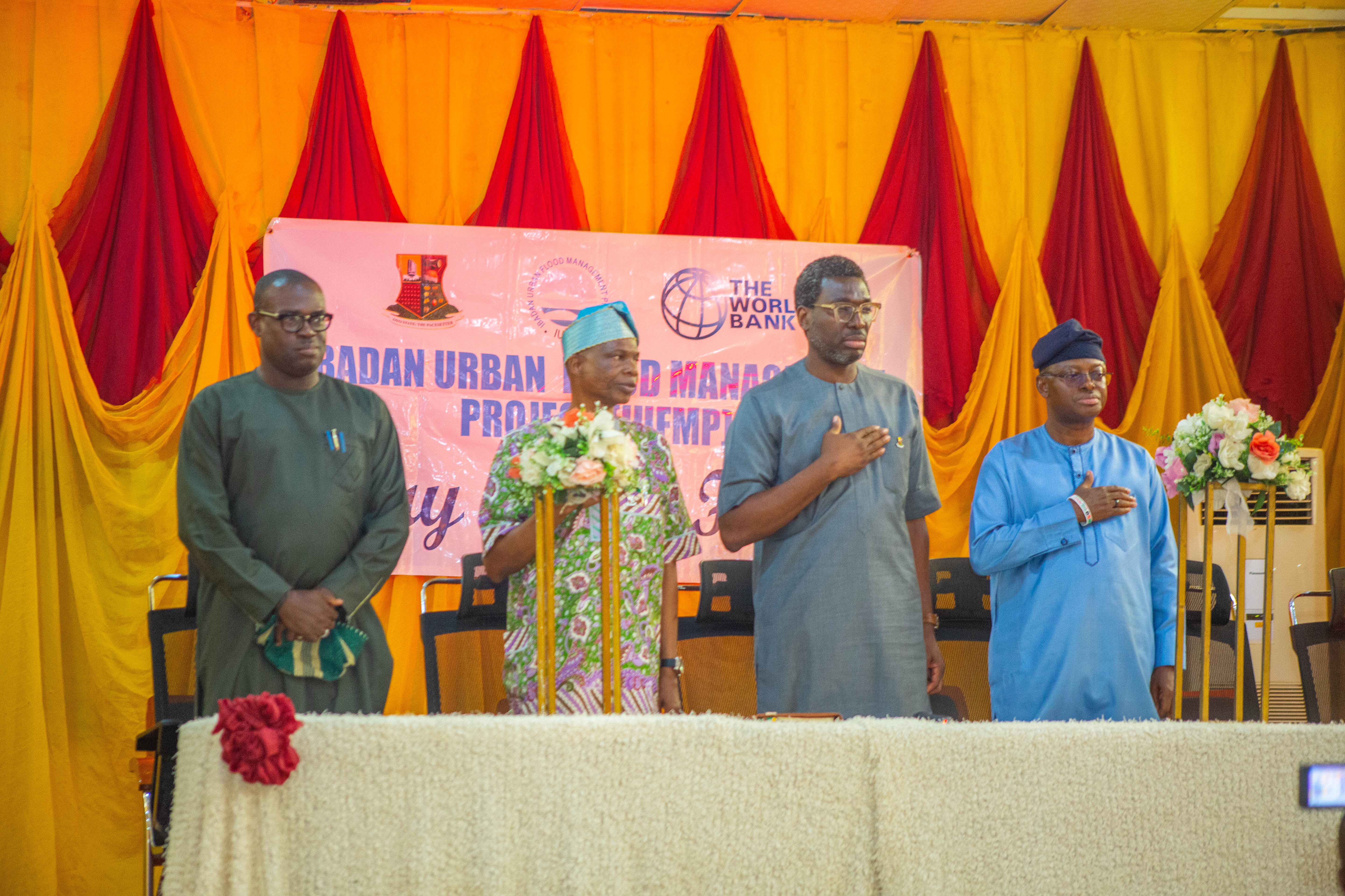 hon._commissioners_for_works_finance_and_lands_as_well_as_the_pc_iufmp_taking_the_national_and_oyo_state_anthems_during_a_press_conference_on_the_flood-free_status_of_ibadan_in_year_2022